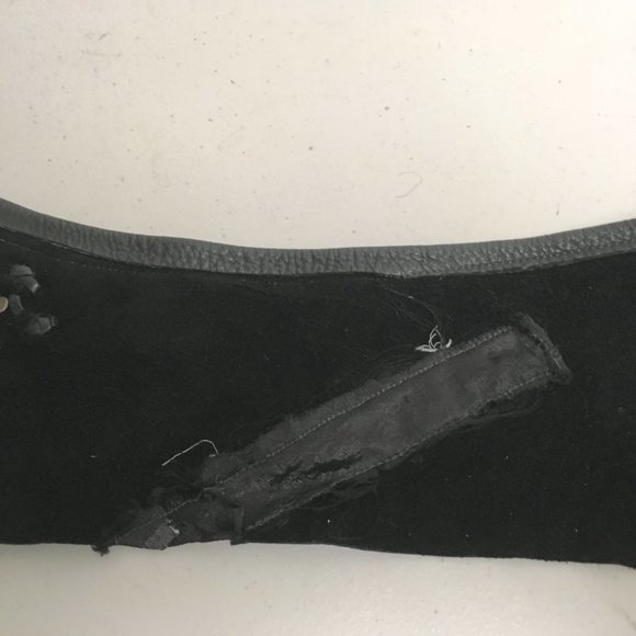 HANDMADE Kid Leather layered CORSET BELT 32x6 M L boho hippie - Picture 12 of 12